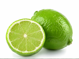 lime isolated on white background