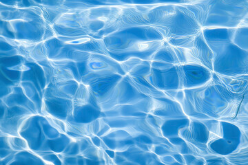 Obraz premium abstract blue color water wave, pure natural swirl pattern texture