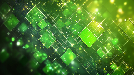 Obraz premium Abstract technology background. Green tones 
