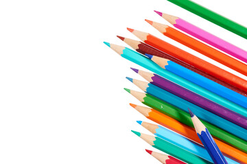 Fototapeta premium color pencils isolated on white or transparent png