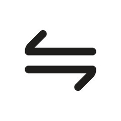 The image shows a double-headed arrow symbolizing a reversible chemical reaction or process.