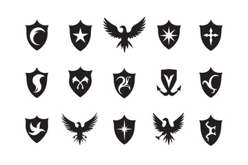 Fototapeta premium Collection of Versatile Shield Designs