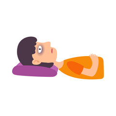 Fototapeta premium person insomnia and depression disorder symptom concept