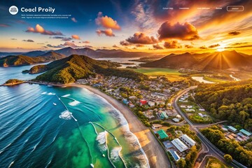 Stunning Aerial Photography Header Templates: High-Resolution Images for Websites & Blogs