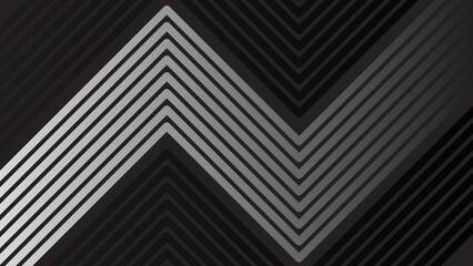 Obraz premium Background Monochromatic Chevron Pattern with Geometric Lines and Symmetrical Design