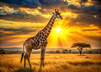 Obraz premium Stunning Giraffe Photography: Giraffe Gifts, Giraffe Decor, Giraffe Art Prints, Wildlife Photography, Safari Animals, Animal Portraits, Giraffe Wall Art