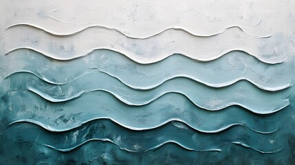 Obraz premium Muted Water Ripples: Textured Background in Light Grey and Teal