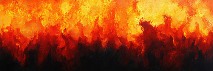 Obraz premium Intense Fire Blaze with Vibrant Flames