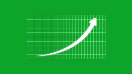 Simple graph bar icon data visualization. Represents metrics, analysis,  business up Animated arrow growth Bar graph shows steady progress and success. performance tracking Business growth concept - Powered by Adobe