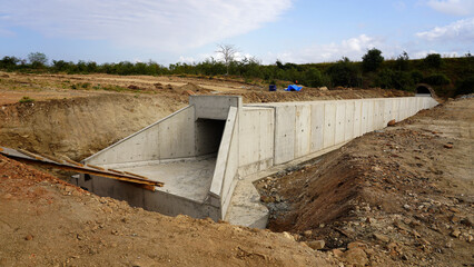 Ongoing Culvert Construction Work – Infrastructure Development in Progress