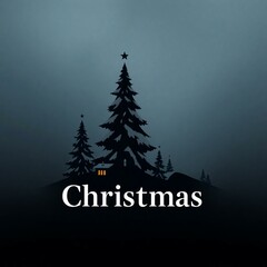 Christmas Themed Illustrations and Decorations with Festive Trees, Cozy Homes, Santa Figures, Ornaments, and Winter Holiday Scenes