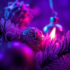 Christmas Themed Illustrations and Decorations with Festive Trees, Cozy Homes, Santa Figures, Ornaments, and Winter Holiday Scenes