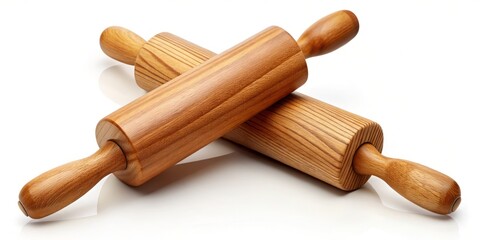 Crossed Wooden Rolling Pins: Bakery , Kitchen Utensils, Baking Tools, Cooking Equipment 