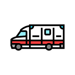 ambulance fracture injury color icon vector. ambulance fracture injury sign. isolated symbol illustration © vectorwin