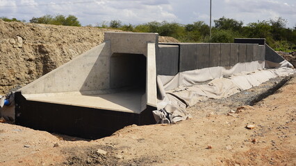 Ongoing Culvert Construction Work – Infrastructure Development in Progress