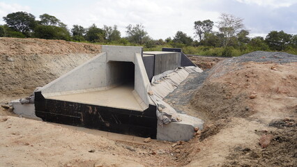 Ongoing Culvert Construction Work – Infrastructure Development in Progress