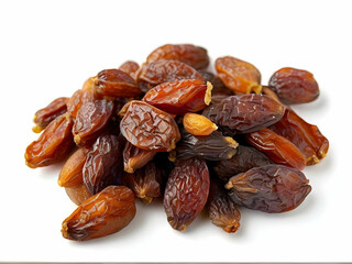 Obraz premium dried dates isolated on white