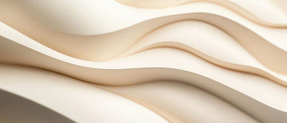 Fototapeta premium A white wave with a gold tint