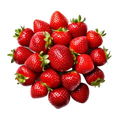 a pile of strawberries