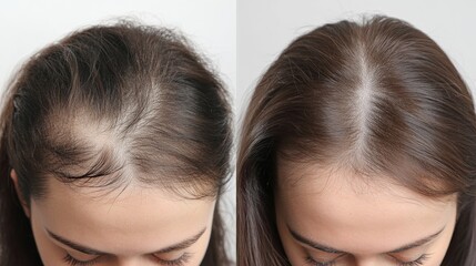 Before And After Hair Regrowth Treatment For Women