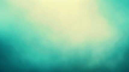 Obraz premium A blurry, abstract background in teal, yellow, and green.