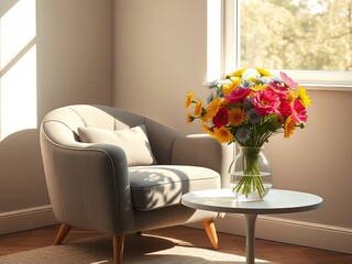 "Gray Armchair