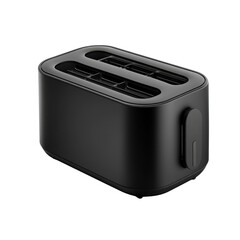 Obraz premium Modern Minimalist Black Toaster for Kitchen Countertop Use