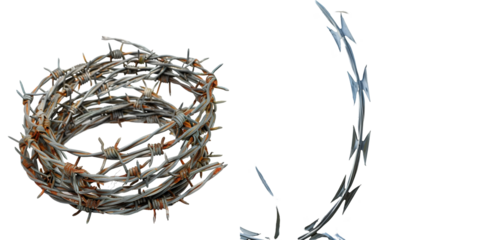 barbed wire . Generative AI.
