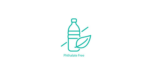 Fototapeta premium Phthalate Free Icon – Safe and Non-Toxic Vector Symbol