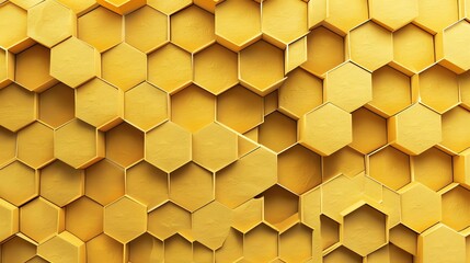 A honeycomb pattern in yellow.