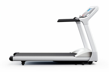 Modern and advanced high-technology treadmill running exercise machine designed for cardio workouts, displayed on a clean white background. Perfect for fitness, gym training, and home workout sessions