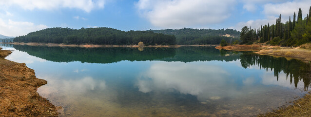 Reflection in the Sichar Reservoir, Valencia, Spain