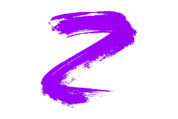 Brush, patterned watercolor brush on transparent background