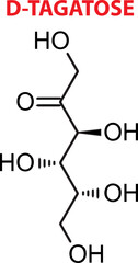 Vector Of D-Tagatose Chemical Structure