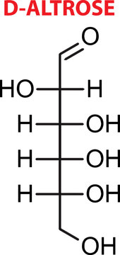 Vector Of D-Altrose Chemical Structure
