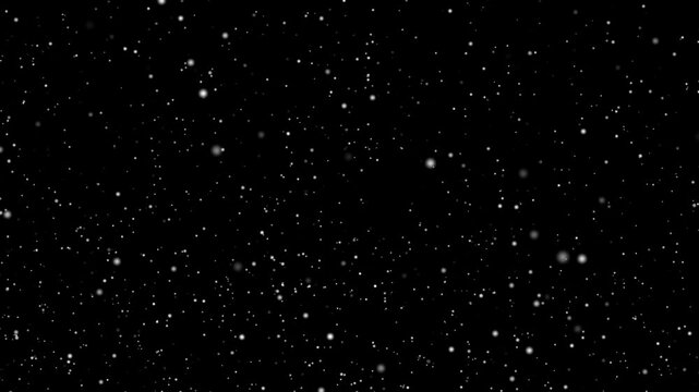 alpha Christmas snowflakes are slowly falling