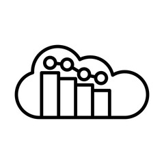 Cloud Analytics line icon