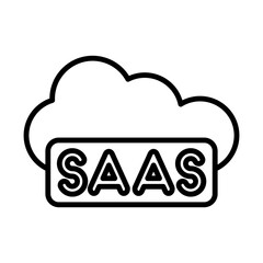 SaaS Icon line icon