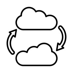 Cloud Migration line icon