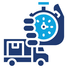 Time Tracking mixed color icon