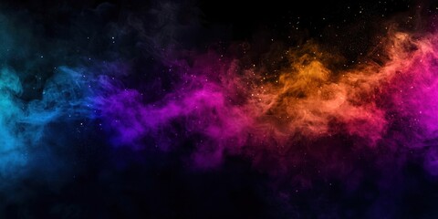 Fototapeta premium Colorful space with a purple line