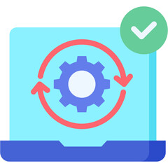 Software flat icon