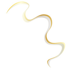 Obraz premium Gold and white gold line