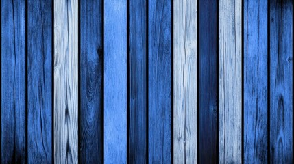 Textured Blue Wooden Planks Creating a Rustic Background for Design