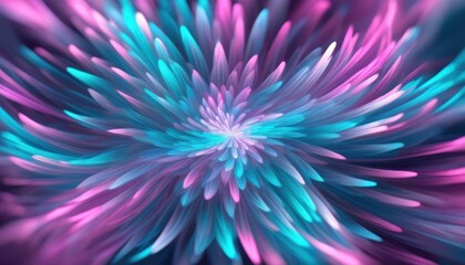 Obraz premium Abstract burst of pink and blue colors forming a dynamic, eye-catching pattern, suitable for modern design, backgrounds, and digital art.