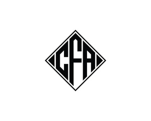 CFA logo design vector template. CFA