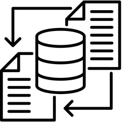 Data Sync line icon