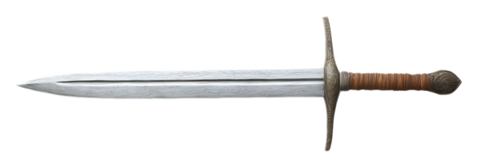 broadsword isolated on white background 