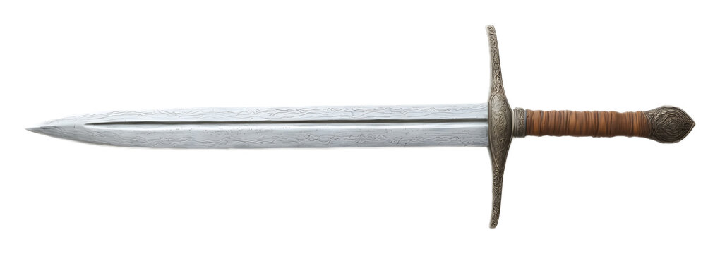 broadsword isolated on white background 