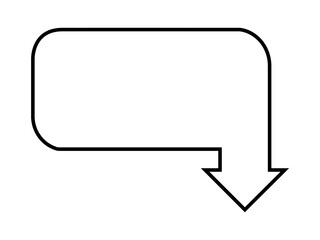 speech bubble arrow